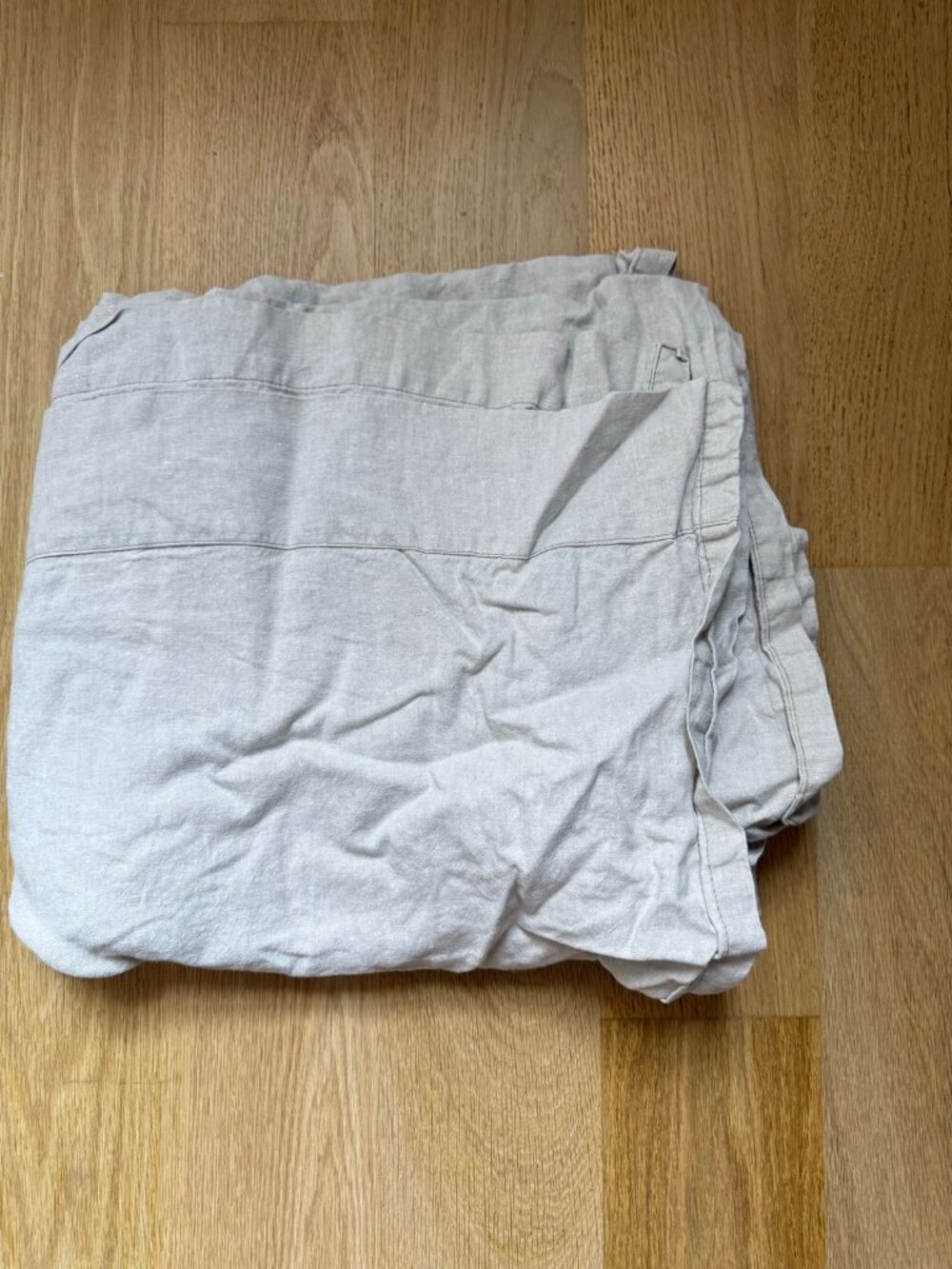 Linoto 100% Linen Bedding Bundle Natural Oatmeal 6 Piece